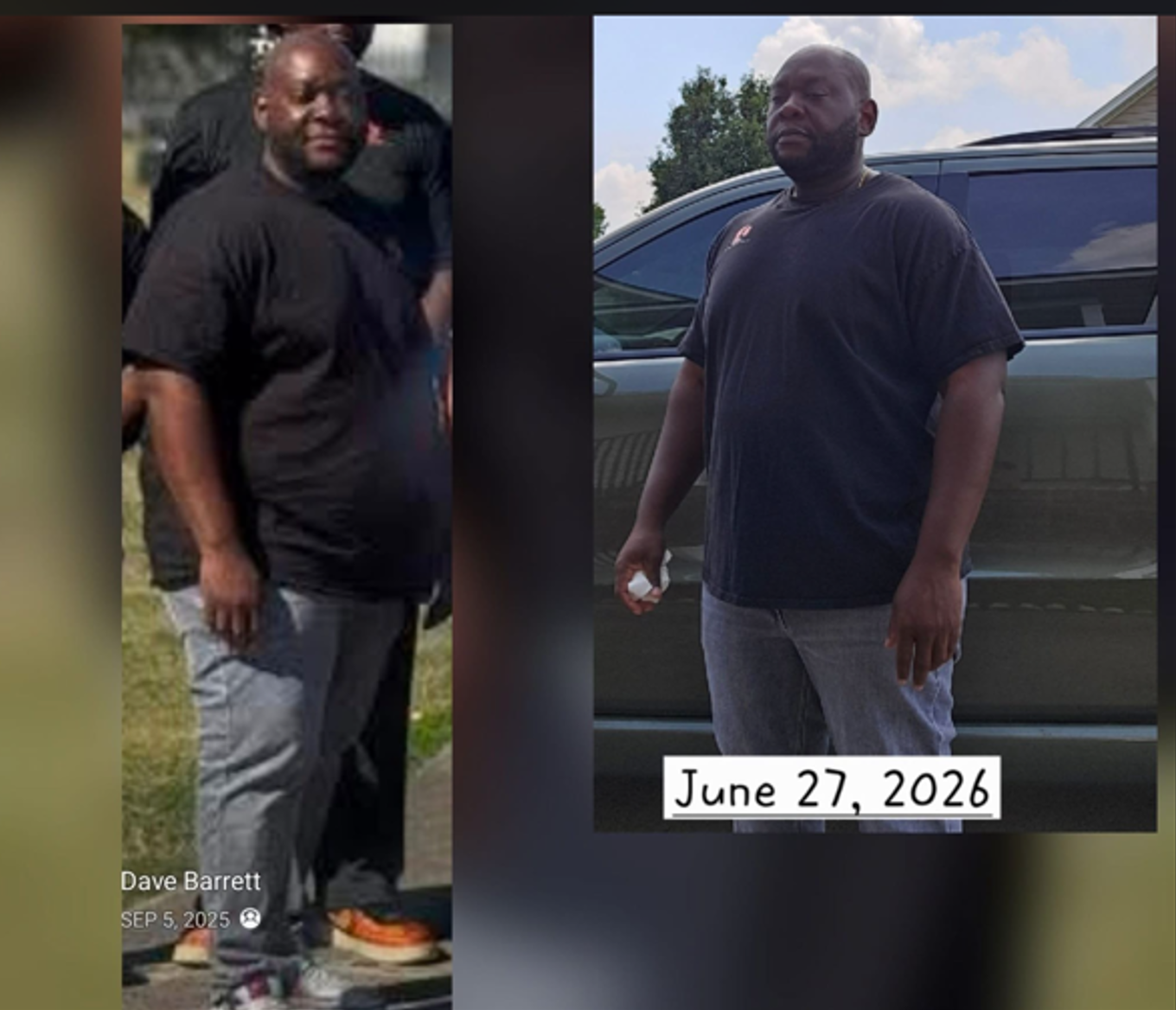 Dave Barrett transformation result showing real body composition progress